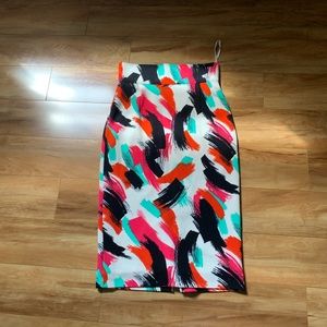 Antonio Melani paint brush skirt